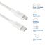 ACT USB 2.0 60W charging/data cable USB-C to USB-C 2m White