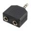 Logilink CA1002 3,5mm Stereo adapter Black