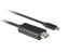 Lanberg DisplayPort to USB Type-C 4K cable 0,5m Black