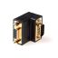 ACT Angled adapter VGA male to female Black