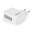 Gembird EG-U4AC-02 Universal USB Charger White