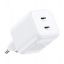 UGREEN Dual Network charger 45W 2x USB-C PD 3.0 GaN White
