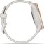 Garmin Vivomove Trend Peach Gold Stainless Steel Bezel with Ivory Case and Silicone Band
