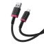 Baseus Dura Type A to IP 2.4A fast charging cable 1m Black/Red