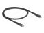 DeLock USB-C to USB-C male/male cable 0,5m Black