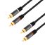 Logilink Audio cable 2x RCA/M to 2x RCA/M 2m Black