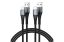 Intenso A60C USB-A to USB-C 60W Cable 1m Black (Double Pack)
