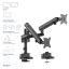 ACT AC8328 Dual monitor arm office solid pro, with mechanical spring