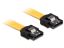 DeLock Cable SATA 6 Gb/s male straight > SATA male straight 20 cm Yellow Metal