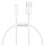 Baseus Superior USB-A - Lightning 0,25m White
