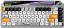 Aula AMG65 White LightFeather RGB Gaming Wireless Bluetooth Mechanical Keyboard Northern Star Lights US