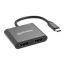 Manhattan USB-C PD to Dual-HDMI Monitor Adapter for Laptop and Tablet Black