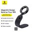 Baseus C02 Go Magnetic Car Phone Holder 360° Rotatable, Bendable Car Mount Black