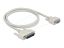 DeLock Serial Cable D-Sub 25 male to D-Sub 9 female 1m White