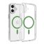 Dviced Magsafe iPhone 16 Plus case Green Clear