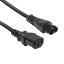 ACT Powercord C6 - C13 0,2m Black