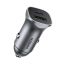 UGREEN Car Charger USB-A/USB-C 24W Power Delivery Quick Charge Gray