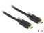 DeLock SuperSpeed USB 10 Gbps (USB 3.1 Gen 2) USB Type-C male > USB Type-C male with screw on top cable 1m Black