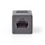 Nedis CAT5e / CAT6 Female Network Coupler Black
