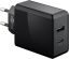 USB hálózati gyorstöltő 1xUSB-C 3.1,1xUSB 3.0 28W, fekete GOOBAY (44960)