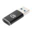 Manhattan USB-A to USB-C Adapter Black