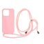 Mobile Origin Lanyard Case iPhone 14 Pink