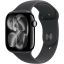 Apple Watch S11 GPS 42mm Jet Black Aluminium Case with Black Sport Band S/M