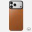 Nomad Magnetic Leather Back (Horween) for iPhone 18 Pro Max/17 Pro Max Saddle