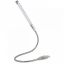 Hama Swan Neck Notebook Light with 10 LEDs Dimmable Touch Sensor Silver