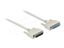 DeLock Serial Cable D-Sub 25 male to female Cable 3m White