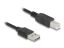 DeLock Coiled Cable EASY-USB 2.0 Type-A male to USB Type-B male 0.5 m to 0,8m Black