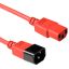 ACT Powercord C13 - C14 5m Red