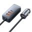 Baseus Share Together autós töltő hosszabbítóval 3x USB USB-C 120W Grey