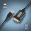 AXAGON ADS-1PQ USB-A 2.0 - serial RS-232 DB9-M FTDI adapter / cable 1,5m Black