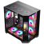 Rampage NOVA RGB Tempered Glass Black