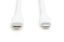 Assmann Lightningh to USB-C Silicone USB2.0 60W Cable 0,5m White