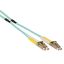 ACT Multimode 50/125 OM3 duplex ruggedized fiber cable with LC connectors 30m Blue