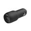 Belkin BOOST CHARGE Car Charger Dual USB-A 24W + USB-A to USB-C Cable - Black