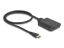 DeLock HDMI to 2xHDMI male/male adapter cable 0,5m Black