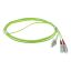 ACT LSZH Multimode 50/125 OM5 fiber cable duplex with LC and SC connectors 2m Green