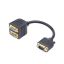 Gembird CC-VGAX2-20CM VGA splitter cable 0,2m Black