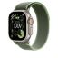 Apple 49mm Trail Loop S/M Natural Titanium Finish Green/Neon