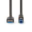Nedis USB 3.2 Gen 1 USB-A Male USB-B Male 5 Gbps USB Cable 2m Black