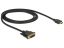 DeLock DVI-D (Single Link) male > HDMI-A male cable 1m Black