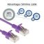 ACT CAT6A U-FTP Patch Cable 1m Purple