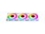 Ventilátor PHANTEKS M25 Gen2 PWM, fordított légáramlás, D-RGB, 120mm, fehér