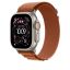 Apple Watch 49mm Loop: Large Alpine Loop Natural Titanium Finish Terra Cotta