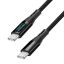 Logilink USB 2.0 Type-C cable C/M to C/M 240W with display 1m Black