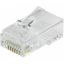 Logilink RJ45 modular plug Cat.6 unshielded pass through 50 pcs