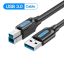 Vention USB 3.0 2.0 Type A Male to B Male printer cable 2m Black